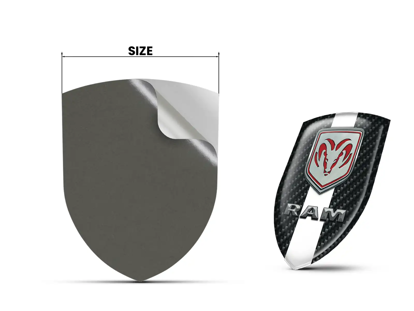 Dodge Vinyl Logosticker Robust Universal Hochwertig